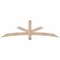 Ekena Millwork Alberta Smooth Timber Gable Bracket, Douglas Fir, 72"W x 21"H x 3 1/2"D x 3 1/2"F, 7/12 Pitch GBW072X21X0404ALB00SDF - alternate 1